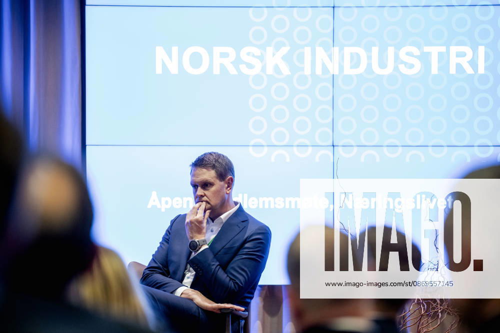 Norsk Industri Offshore sitt apne medlemsmote Oslo 20261015. Harald Solberg, administrerende direktor i Norsk Industri, pa Norsk Industri Offshore sitt apne medlemsmote i Naeringslivets hus. Foto: Stian Lysberg Solum NTB Oslo Norge HKaAv0g40J0 Ref:_BUSHKaAv0g40J0.jpg