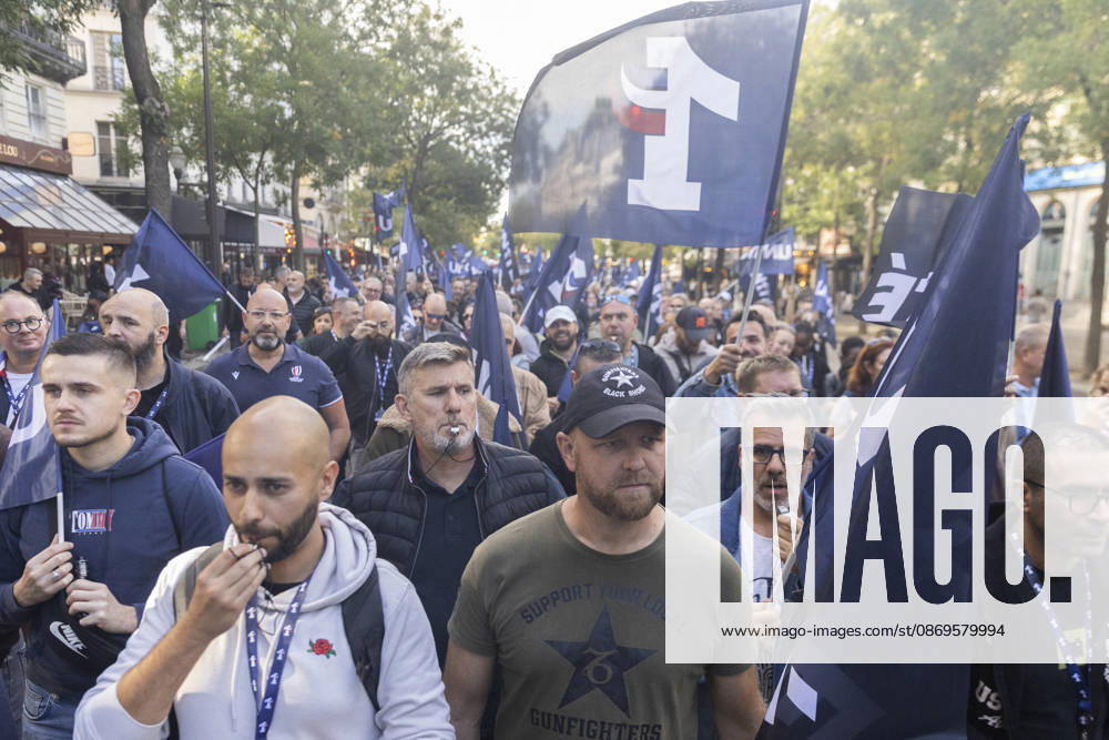 Police Officers Protest - Paris Several thousand police officers from the UN1TE police union demonstrated in Paris on October 15, 2026 to protest against their working conditions. Photos by Jérémy Paoloni ABACAPRESS.COM Paris France