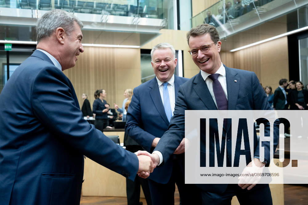 Sitzung, Bundesrat, Markus Söder, Gordon Schnieder, Hendrik Wüst Sitzung, Bundesrat, Berlin, Ministerpräsident, Markus Söder, Gordon Schnieder, Hendrik Wüst Berlin Berlin GER
