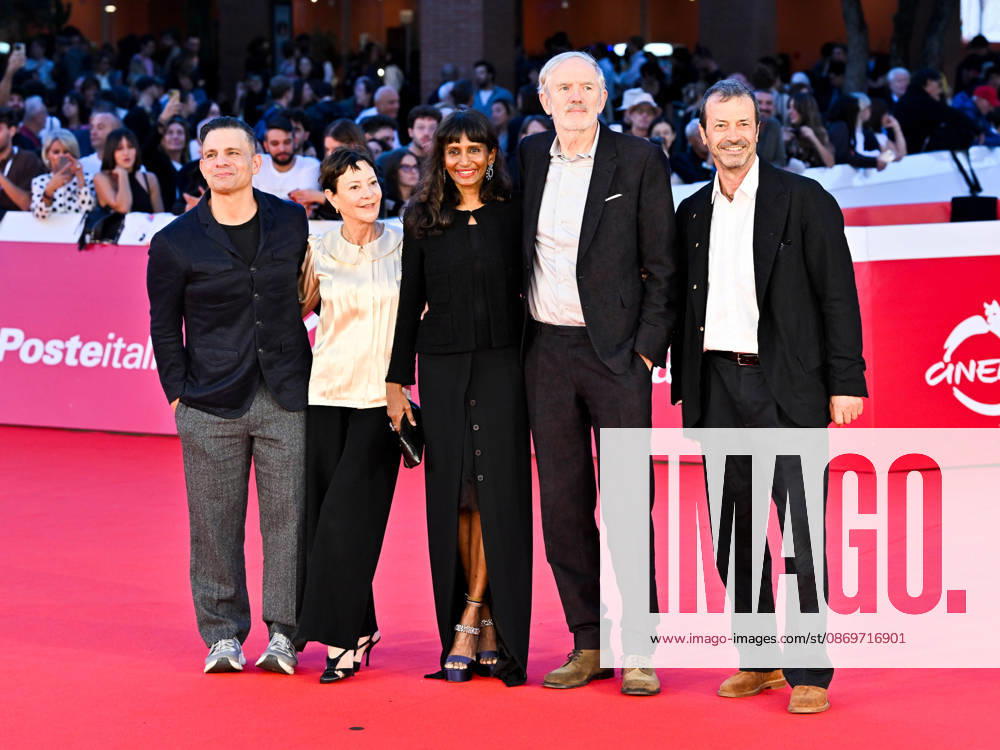 IPA89768523 - Roma Cinema Fest 2026. Day 4 Photocall for the film A Talent For Murder. Pictured: Nimi Ponnudurai, Anton Corbijn, Andrea Occhipinti