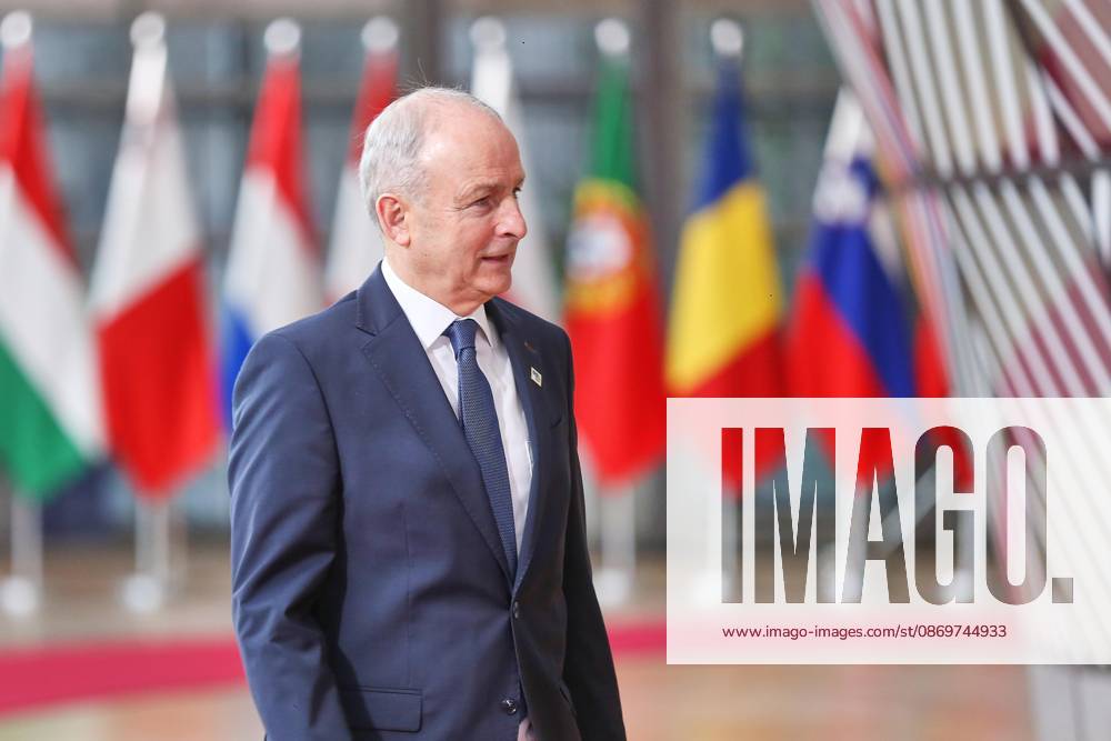 Brüssel, Belgien, 16.10.2026: Europa-Gebäude: EU-Gipfel: Micheál Martin, Regierungschef von Irland