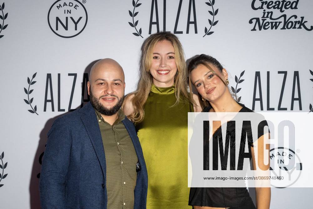 (L-R) Jerry Bradford, Alexandra Swanbeck and Sophie Swiszcz attend Pride And Prejudice .at the Inaugural ALZA Festival at AMC 19th Street on October 16, 2026 in New York City. New York United States - ZUMAs197 20261016_aaa_s197_598
