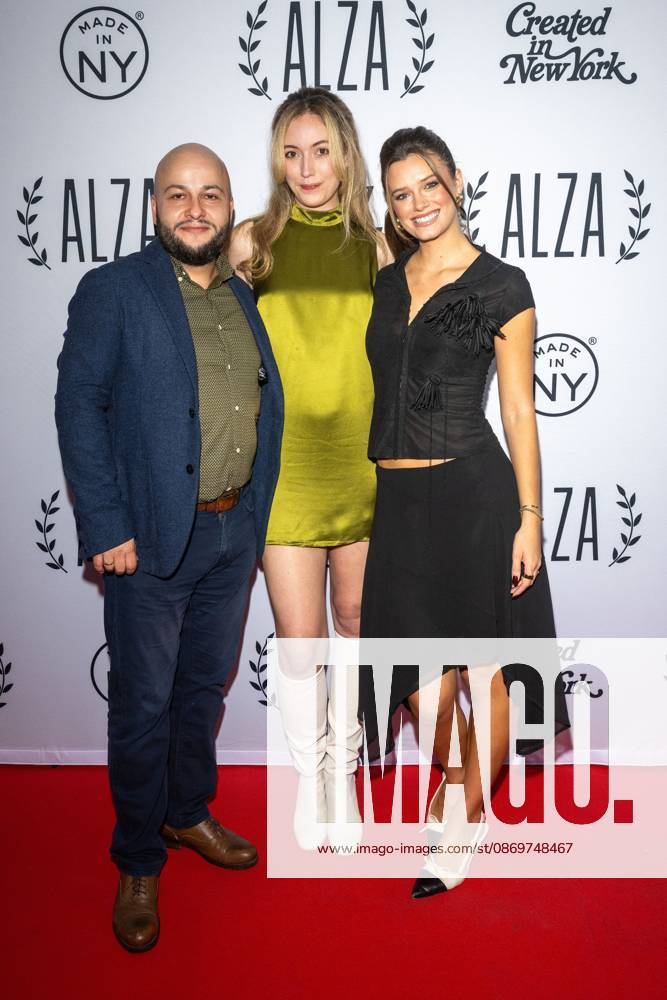 (L-R) Jerry Bradford, Alexandra Swanbeck and Sophie Swiszcz attend Pride And Prejudice .at the Inaugural ALZA Festival at AMC 19th Street on October 16, 2026 in New York City. New York United States - ZUMAs197 20261016_aaa_s197_595