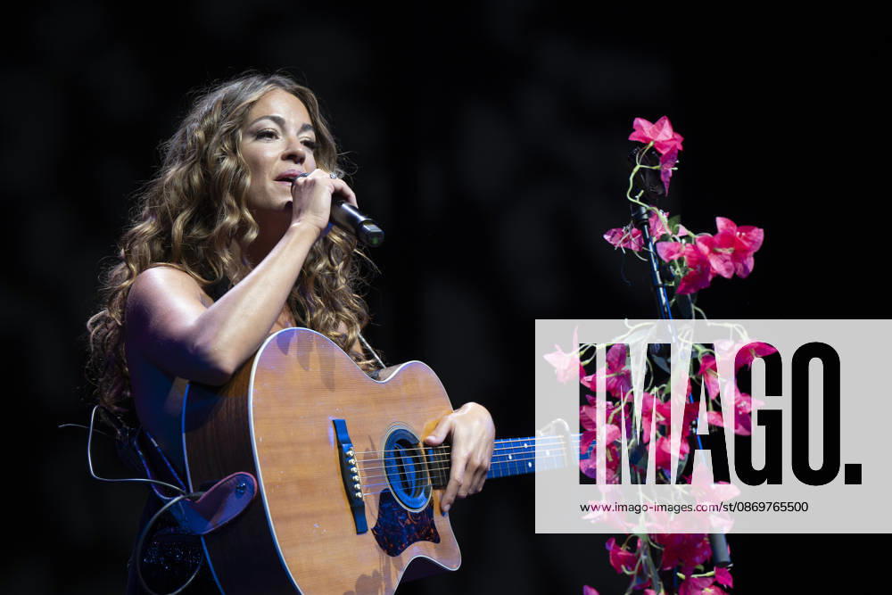 Singer Sofia Ellar performs during a concert at the Plaza de Espana in Madrid. Madrid Spain - ZUMAs197 20261017_aaa_s197_137
