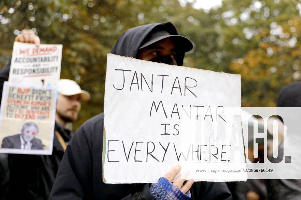 Berlin protest echoes Jantar Mantar BERLIN, GERMANY - OCTOBER 17, 2026: A small group of demonstrators hold placards at Oranienplatz in the Kreuzberg district to show solidarity with mass protests in India and to protest against the crackdown on them, as several people take the floor to discuss the situation. The demonstration followed a call by Neha Bora, president of the All India Students Association (AISA), for people everywhere to back the protests, saying everywhere is Jantar Mantar, the site in Delhi where the main protests are taking place. The protests demand the resignation of Chief Election Commissioner Gyanesh Kumar over a revision of electoral rolls that opponents say led to the mass deletion of voters, while police ha