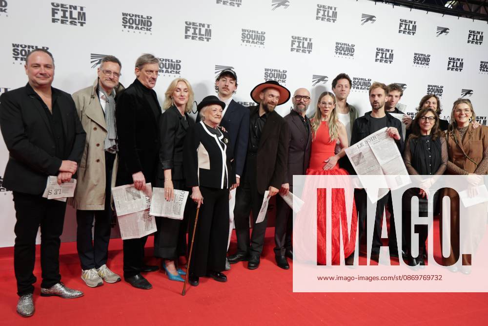The cast pictured during the Gent International Film Festival on Saturday 17 October 2026. Tonight will feature a screening of Le Faux Soir, the new film of Belgian director Roskam. NICOLASxMAETERLINCK 190117354