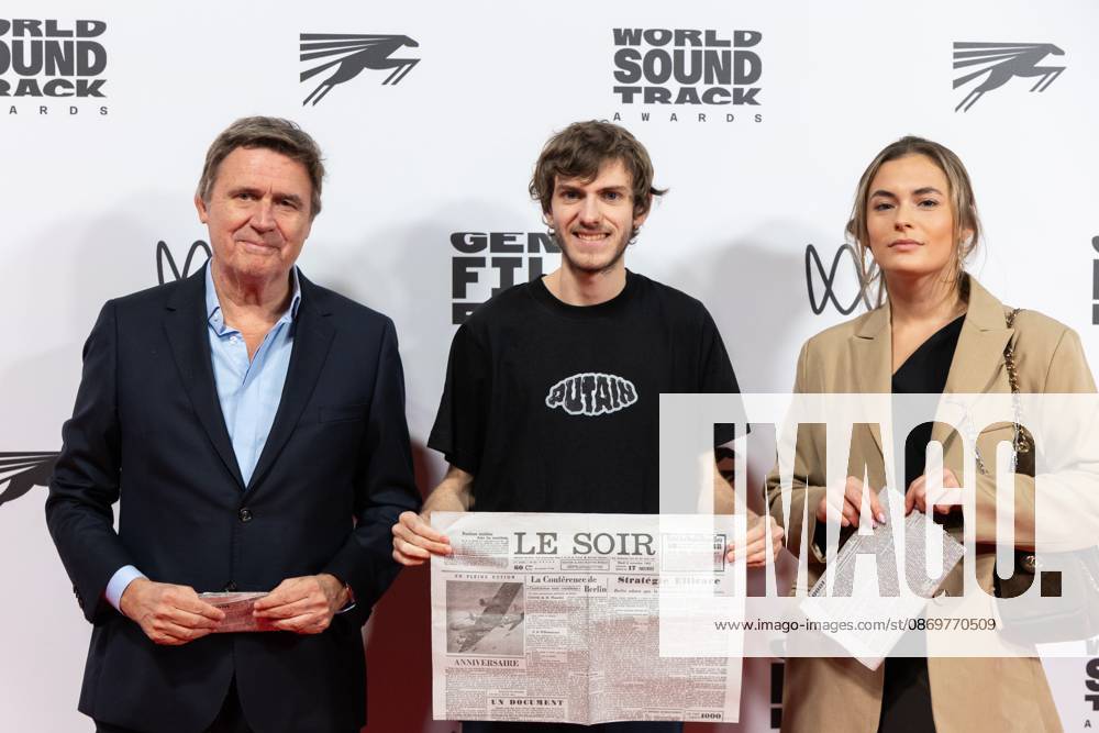 Television Presenter And Director Erik Van Looy, Actor Felix Heremans and Ann-Sophie Van Triel pictured during the Gent International Film Festival on Saturday 17 October 2026. Tonight will feature a screening of Le Faux Soir, the new film of Belgian director Roskam. NICOLASxMAETERLINCK 190136964