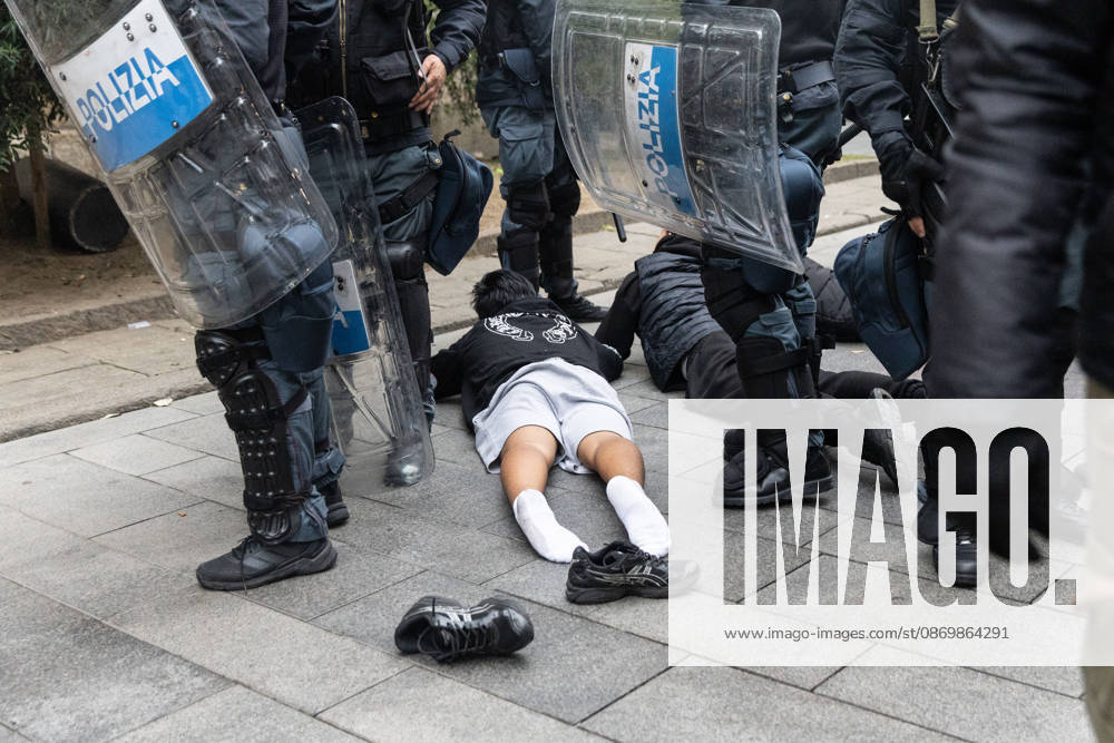 IPA89867607 - Milan, October 18, 2026: More Clashes and Looting in Downtown Milan in the Wake of the Protest