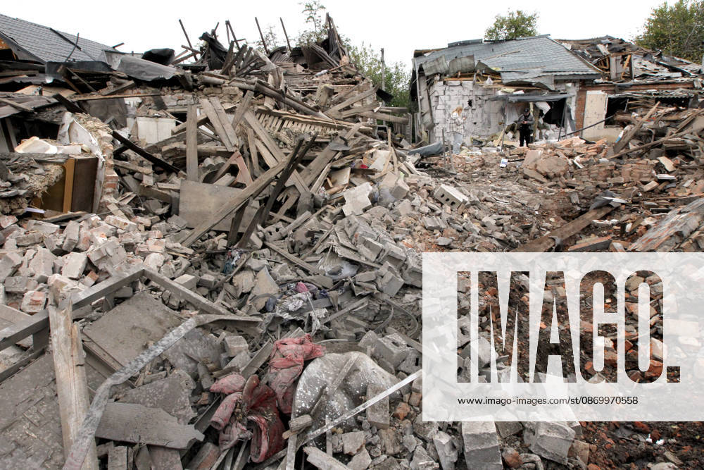 Russian troops hit Dnipro with guided bombs A man and a woman stand among the rubble near a house damaged by a bombardment in Dnipro, Ukraine, on October 19, 2026. On Monday morning, forces launched guided aerial bombs at the eastern city, damaging private homes and infrastructure. An 84-year-old woman was hospitalised in moderate condition. Dnipro Ukraine