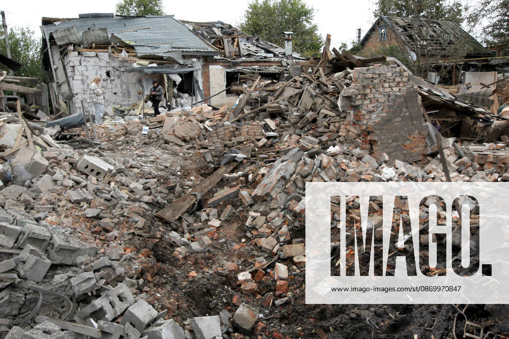 Russian troops hit Dnipro with guided bombs A man and a woman stand among the rubble near a house damaged by a bombardment in Dnipro, Ukraine, on October 19, 2026. On Monday morning, forces launched guided aerial bombs at the eastern city, damaging private homes and infrastructure. An 84-year-old woman was hospitalised in moderate condition. Dnipro Ukraine