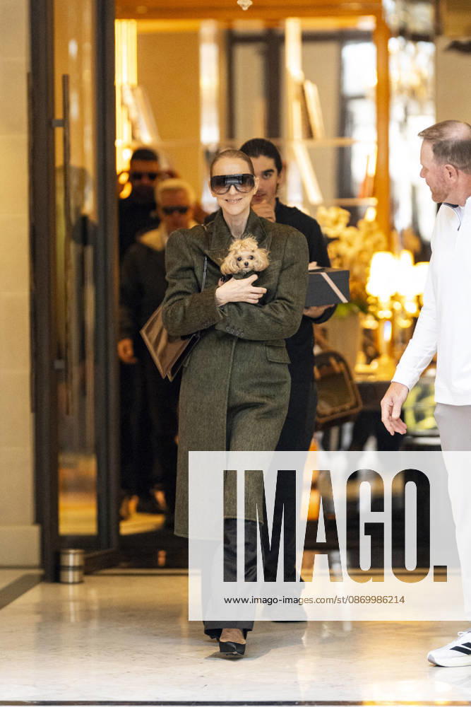 Céline Dion, accompanied by her sons Eddy and Nelson Angelil, leaves the Royal Monceau hotel for La Plenitude Arena in Paris after 16 concerts over five weeks in front of nearly 500,000 people, on October 19, 2026. Holding her dog, Madison, in her arms, the Canadian singer waved one last time to her fans gathered in front of the hotel. She will return to the Paris La Défense Arena for 10 special concerts from May 8 to 29, 2027. Pierre Perusseau Bestimage Céline Dion, accompanied by her sons Eddy and Nelson Angelil, leaves the Royal Monceau luxury hotel in Paris on October 19, 2026, following 16 concerts over five weeks performed before nearly 500,000 people. Holding her dog, Madison, in her arms, the Canadian singer waved one last time to