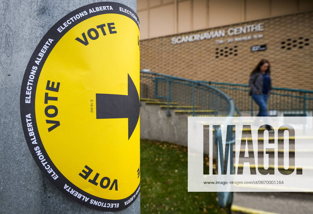 A voter leaves a polling station after casting their vote in the Alberta referendum in Calgary, Monday, Oct. 19, 2026. Calgary CANADA - ZUMAc35_ 20261019_zaf_c35_054