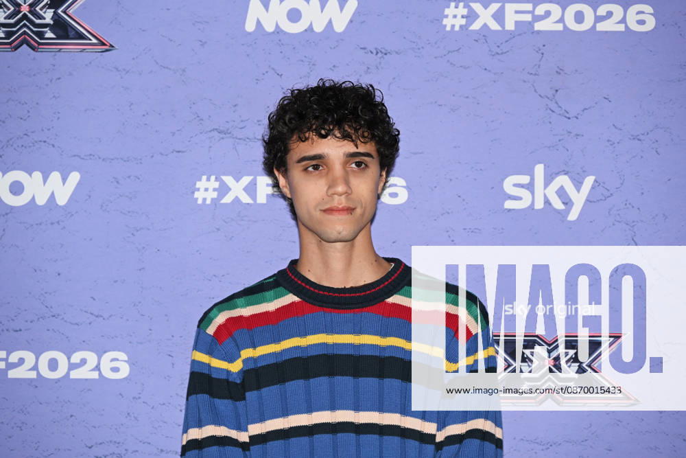 IPA89927915 - Milan, Italy: X Factor 2026 photocall featuring the 12 official contestants IRAMA S TEAM In the photo: Lenanie (Danny Anania)