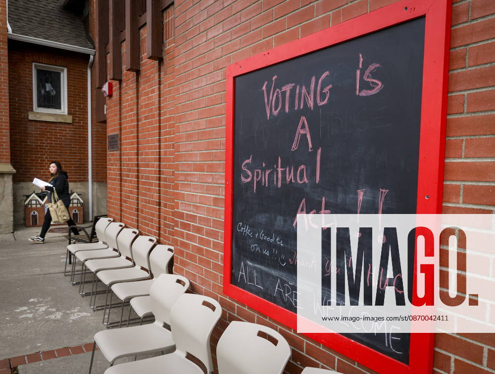 A voter leaves a polling station after casting their vote in the Alberta referendum in Calgary, Monday, Oct. 19, 2026. Calgary CANADA - ZUMAc35_ 20261019_zaf_c35_145