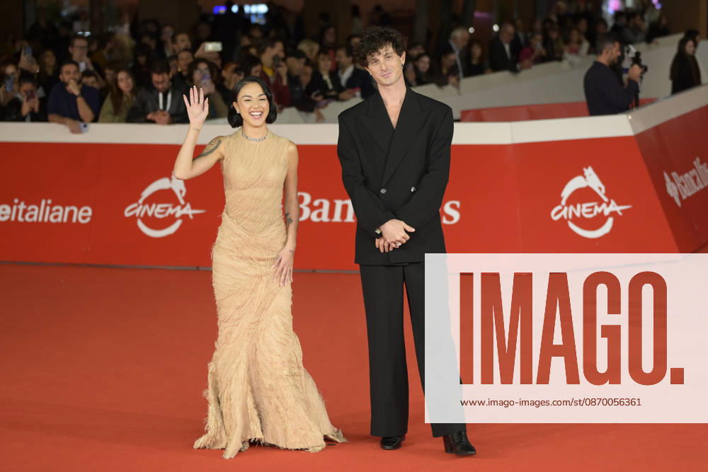 Maria Esposito (l) and Daniele Rienzo (r) attend the red carpet of film Melania Rea at the 2026 Rome Film Fest, held at the Auditorium Parco della Musica. Rome Italy - ZUMAs197 20261019_aaa_s197_462