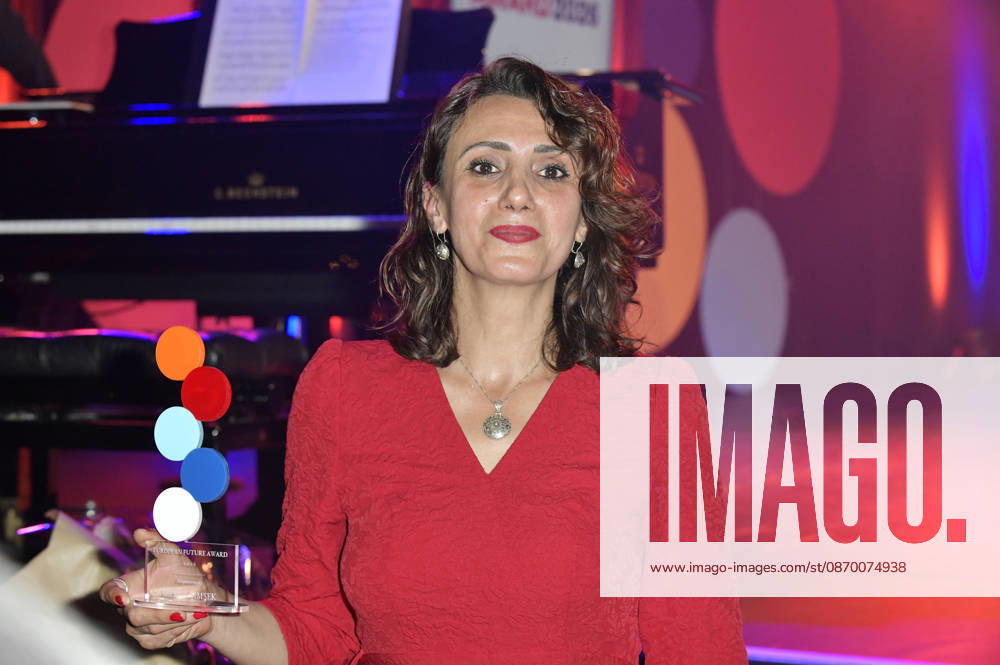 Meral Simsek bei der Verleihung des European Future Award 2026 im Tipi am Kanzleramt. Berlin