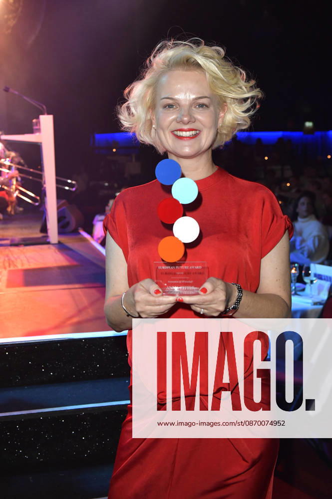 Anna Zeiter bei der Verleihung des European Future Award 2026 im Tipi am Kanzleramt. Berlin