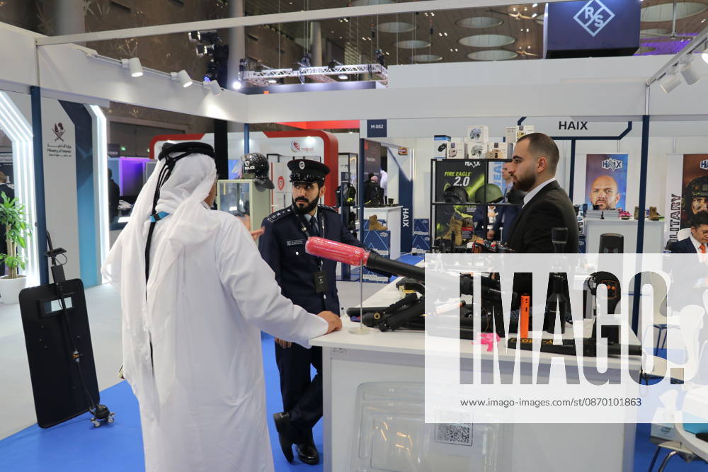 16th Homeland Security and Safety Exhibition Milipol Qatar begins in Doha DOHA, QATAR - OCTOBER 20: Visitors and exhibitors gather at the 16th International Homeland Security and Safety Exhibition (Milipol Qatar), held at the Doha Exhibition and Convention Center in Doha, Qatar, on October 20, 2026. Featuring over 270 companies from 33 countries, the event showcases innovations including unmanned aerial vehicles (UAVs), robotic systems, armored and specialized tactical vehicles, advanced surveillance cameras, cybersecurity solutions, border security hardware, and artificial intelligence-driven technologies. Ali Altunkaya Anadolu Doha Qatar. Editorial use only. Please get in touch for any other usage.