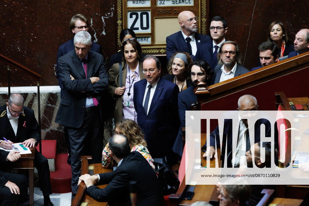 Francois Hollande during a question and answer session with the government at the National Assembly in Paris, on October 20, 2026. - ZUMAs287 20261020_zip_s287_027