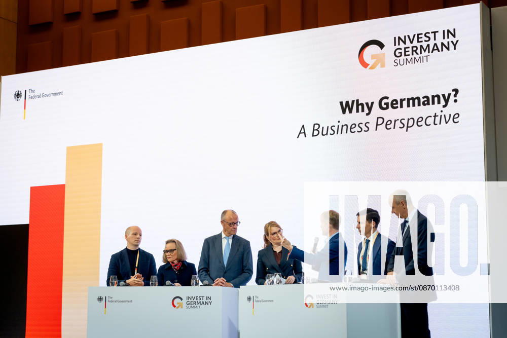 Invest in Germany Summit, Berlin, ESMT Invest in Germany Summit, Berlin, ESMT, Friedrich Merz, Bundeskanzler und Investoren Berlin Berlin GER