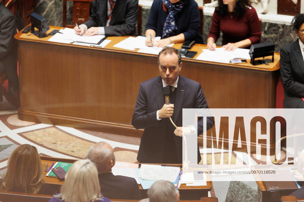 PRIME MINISTER So bastien LECORNU during a question and answer session with the government at the National Assembly in Paris, on October 20, 2026. - ZUMAs287 20261020_zip_s287_032