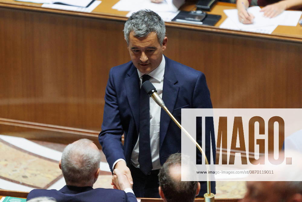 Go rald Darmanin, Minister of Justice of France during a question and answer session with the government at the National Assembly in Paris, on October 20, 2026. - ZUMAs287 20261020_zip_s287_041