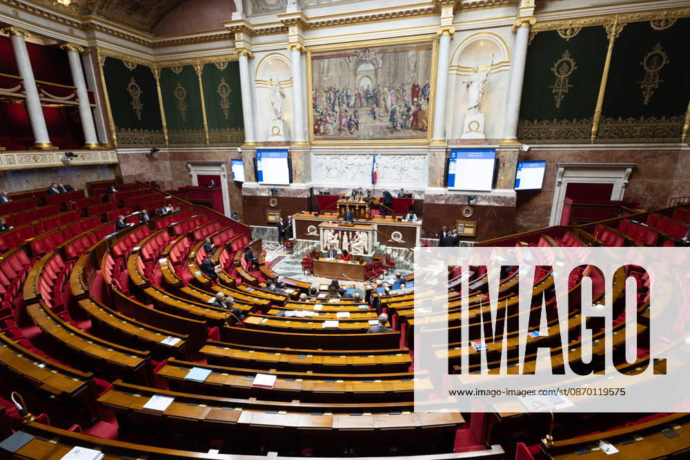Debate on the 2027 social security budget - Paris French Minister of Labour and Solidarities Jean-Pierre Farandou addresses the National Assembly, French Parliament lower house, during the opening debate session on the 2027 social security budget (PLFSS), in Paris on October 20, 2026. Photo by Raphael Lafargue ABACAPRESS.COM Paris France
