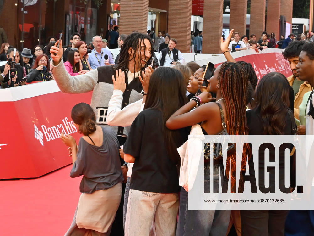 Italian rapper Ghali, attends the Red Carpet for the film A mare at the 2026 Rome Film Fest, held at the Auditorium Parco della Musica. Rome Italy - ZUMAs197 20261020_aaa_s197_283