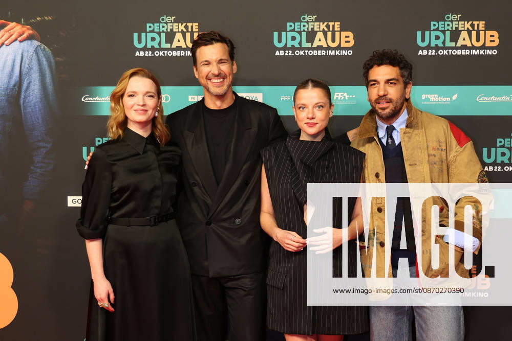 Karoline Herfurth, Florian David Fitz, Jella Haase and Elyas M Barek during the premiere of Der perfekte Urlaub at Cinedom on October 21, 2026 in Cologne, Germany The premiere of Der perfekte Urlaub in Cologne, Germany