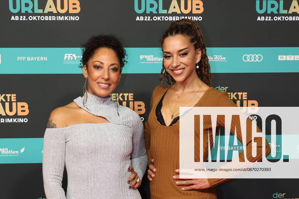 Jessica Wahls and Nadja Benaissa during the premiere of Der perfekte Urlaub at Cinedom on October 21, 2026 in Cologne, Germany The premiere of Der perfekte Urlaub in Cologne, Germany