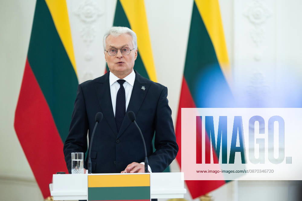 Lietuvos Respublikos Prezidentas Gitanas Nauseda prieme i Lietuva atvykusi Juodkalnijos Prezidenta Jakova Milatoviciu. Vilnius, 2026-10-22