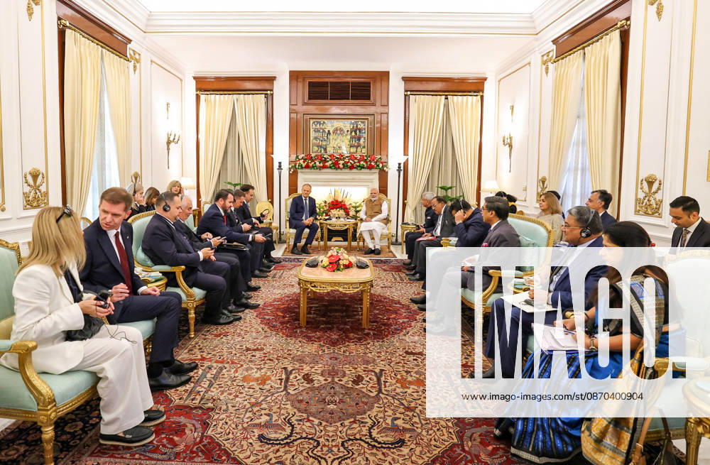 India-Poland Bilateral Meeting at Hyderabad House New Delhi, Oct 22 (ANI): Prime Minister Narendra Modi and his Polish counterpart, Donald Tusk, in a delegation-level meeting at Hyderabad House, in New Delhi on Thursday. External Affairs Minister S. Jaishankar, NSA Ajit Doval, and Foreign Secretary Vikram Misri present. (Narendra Modi Photo Gallery ANI Photo) New Delhi Delhi India