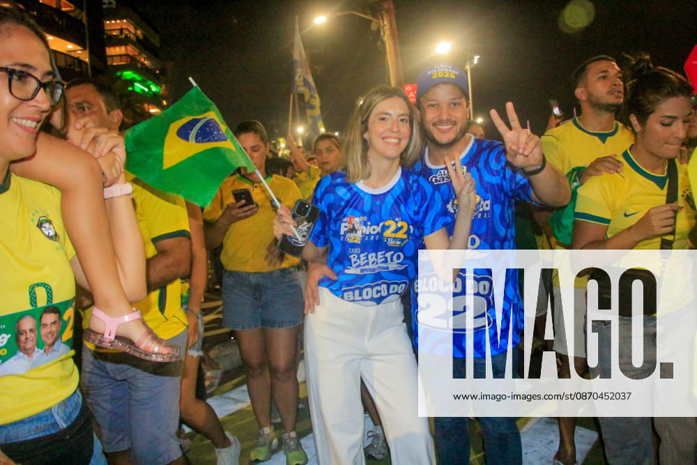 MACEIó, AL - 22.10.2026: ALFREDO GASPAR NO BLOCO DO 22 EM MACEIó - Vice-presidential candidate Alfredo Gaspar (PL) participated on Thursday night (22) in the 22 block in Maceió which drew a crowd to the beaches of Jatiúca and Ponta Verde x3037051x GUIDOxJR.