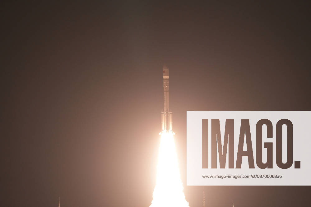 (261023) -- TAIYUAN, Oct. 23, 2026 -- A modified Long March-6 carrier rocket carrying the Yaogan-50 03 satellite blasts off from the Taiyuan Satellite Launch Center in north China s Shanxi Province, Oct. 23, 2026. The Yaogan-50 03 satellite was launched at 6:15 p.m. (Beijing Time) and entered its planned orbit. The launch mission was a complete success. (Photo by Xinhua) (EyesOnSci) CHINA-SHANXI-TAIYUAN-SATELLITE-LAUNCH (CN) DongxMeng