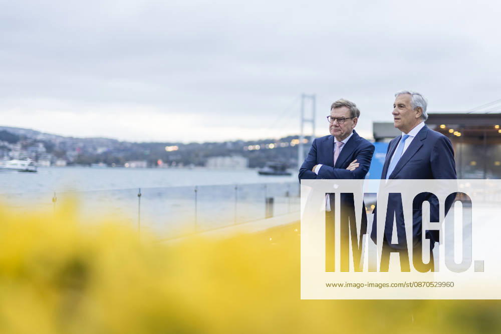(L-R) Johann Wadephul (CDU), Bundesaussenminister, und Antonio Tajani, Aussenminister von Italien, aufgenommen im Rahmen eines Treffens in Istanbul, 23.10.2026. Fotografiert im Auftrag des Auswaertigen Amtes Istanbul Tuerkei