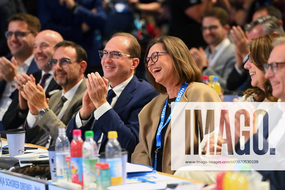 Ilse AIGNER (Landtagspraesidentin Bayern), li:Alexander DOBRINDT,Klaus HOLETSCHEK (CSU,Fraktionsvorsitzender), CSU Parteitag 2026 am 23. und 24.10..2026 MESSE MUENCHEN
