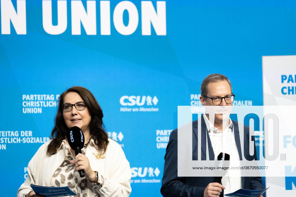 Parteitag 2026 der Partei CSU (Christlich-Soziale-Union) in der Messe München. Forum: KOMMUNALPOLITIK, STARKE KOMMUNEN. GUTE ZUKUNFT. Tanja Schorer-Dremel (MdL) und CSU Generalsekretär Martin Huber (MDL)