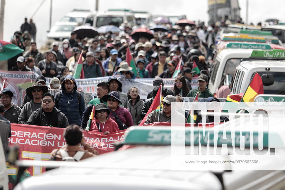 Bolivian teachers march amid the state of emergency in Bolivia LA PAZ, BOLIVIA - OCTOBER 23: Thousands of teachers descend upon the city of La Paz in a protest march against the government, amid a state of emergency in La Paz, Bolivia, on October 23, 2026. The Urban Teachers Union is holding a 24-hour nationwide strike this Friday to press a series of demands upon the national government. In La Paz, Cochabamba, Chuquisaca, and Santa Cruz, teachers are staging marches and protests, despite the state of emergency currently in effect in the country. Jorge Mateo Romay Salinas Anadolu La paz Bolivia. Editorial use only. Please get in touch for any other usage.