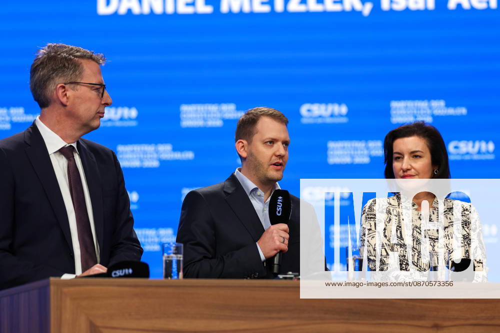 CSU-Parteitag 2026 Daniel Metzler ( CEO Isar Aerospace ), mitte auf dem CSU-Parteitag 2026 in der Messe München