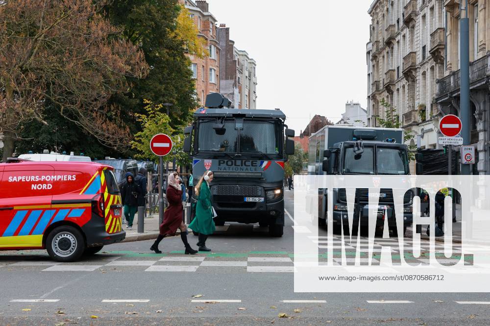 Protest, Act 2: PHOTOPQR, VOIX DU NORD, Thierry Thorel, Oct. 24, 2026 Lille, October 24, 2026 Protest in the streets of the capital of Flanders, Act 2 Photo by Thierry Thorel La Voix du Nord France Oct. 24, 2026 Another day of protests this Saturday, and amid fears of renewed violence and looting, restrictions on freedom of movement and assembly have multiplied, drawing sharp criticism from civil liberties groups Hauts-de-France France