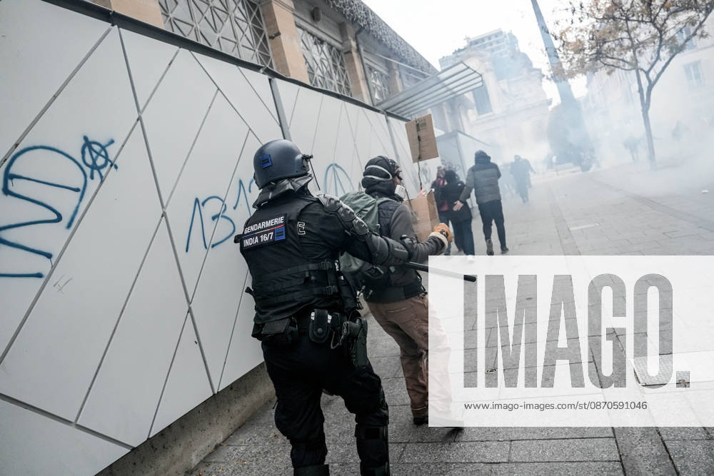 Police intervene in demonstrators amid ongoing protests in Nancy NANCY, FRANCE - OCTOBER 24: Police clash with protesters with water cannons and tear gas during a demonstration amid ongoing social and political tensions in Nancy, France, on October 24, 2026. Muhammed Said Tako Anadolu Nancy France. Editorial use only. Please get in touch for any other usage.
