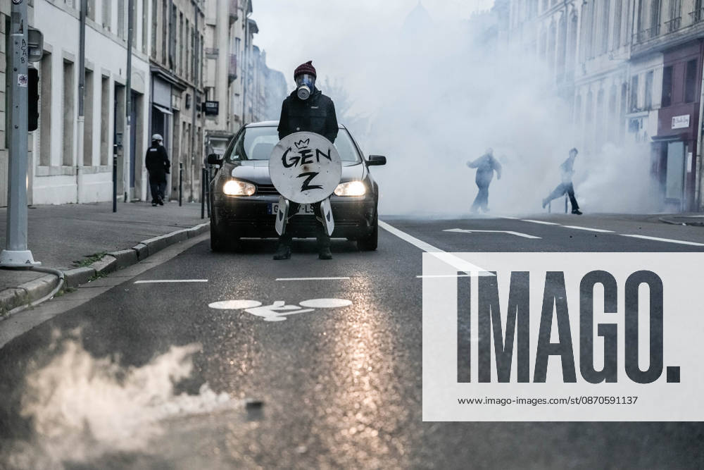 Police intervene in demonstrators amid ongoing protests in Nancy NANCY, FRANCE - OCTOBER 24: Police clash with protesters with water cannons and tear gas during a demonstration amid ongoing social and political tensions in Nancy, France, on October 24, 2026. Muhammed Said Tako Anadolu Nancy France. Editorial use only. Please get in touch for any other usage.