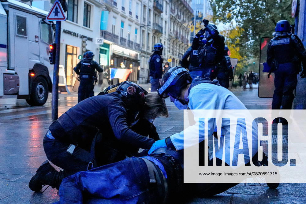 Police intervene in demonstrators amid ongoing protests in Nancy NANCY, FRANCE - OCTOBER 24: Police clash with protesters with water cannons and tear gas during a demonstration amid ongoing social and political tensions in Nancy, France, on October 24, 2026. Muhammed Said Tako Anadolu Nancy France. Editorial use only. Please get in touch for any other usage.