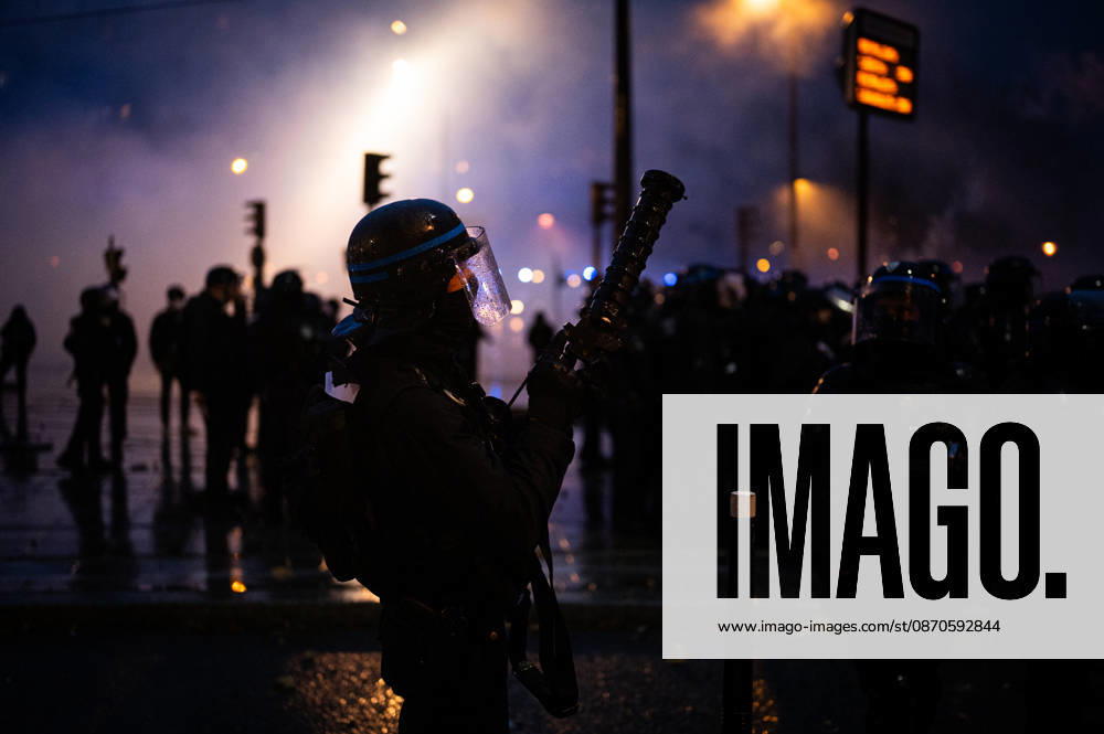 Demonstrators clash with police near Porte de Vincennes amid ongoing protests in Paris PARIS, FRANCE - OCTOBER 24: Demonstrators clash with police near Porte de vincennes during a demonstration amid ongoing social and political tensions in Paris, France, on October 24, 2026. Police use tear gas and high pressure water to disperse the crowd. Rachelle Papillon-Amblard Anadolu Paris France. Editorial use only. Please get in touch for any other usage.