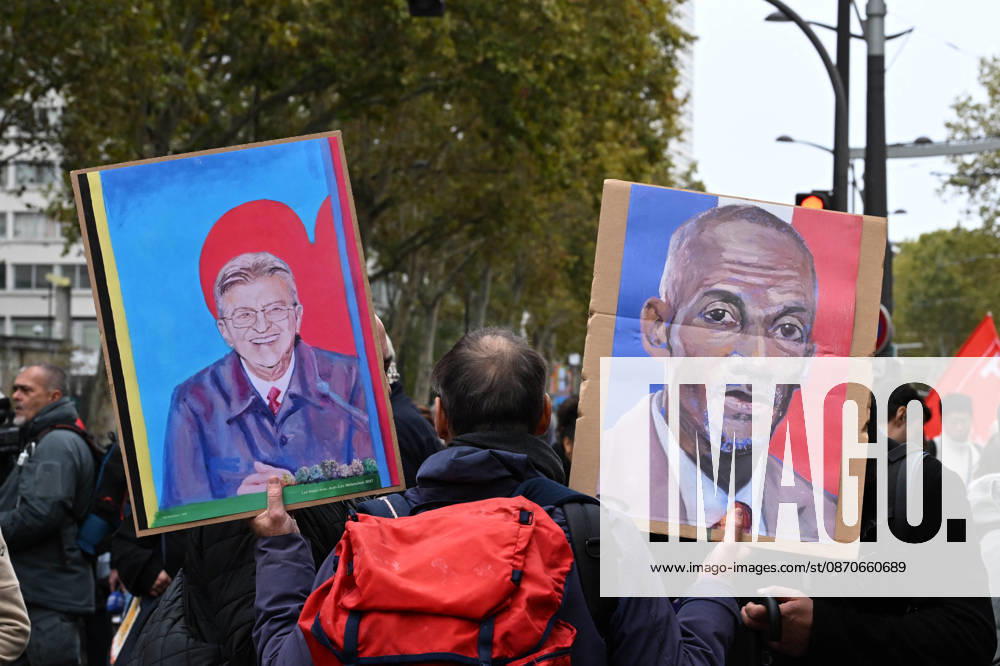 Yellow Vests Protest Act II - Paris Demonstration in favor of purchasing power, the protection of public services, and fiscal and social justice, as part of a nationwide call for mobilisation bringing together former members of the Yellow Vest movement, labor unions, high school and university students. in Paris on October 24, 2026. Photo by Karim Ait Adjedjou ABACAPRESS.COM Paris France