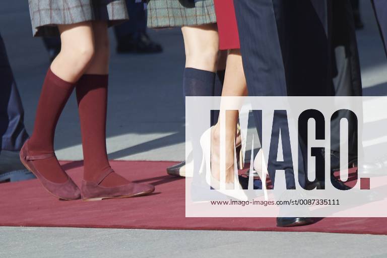 Madrid princess Leonor and princess Sofia during the commemorative act of the 40th anniversary of the Spanish constitution in Madrid. No Spain