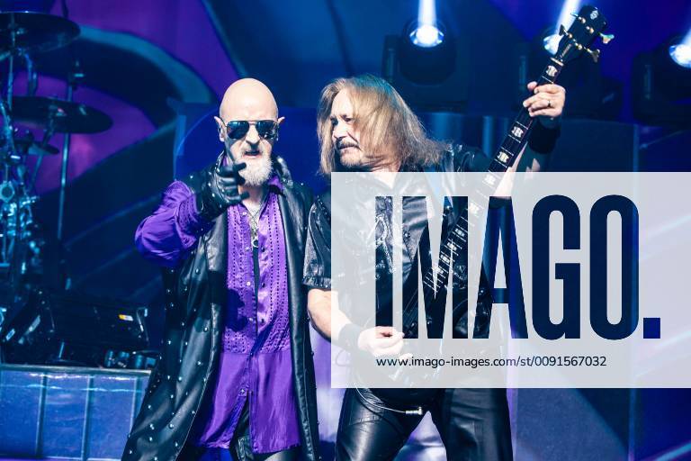 Austin, Texas, USA - Heavy Metal icons, Judas Priest, headline 2 sold out nights at the ACL Live Theater in Austin, Texas on May 28th, 2019 (05 28 19). Photo of ROB HALFORD and IAN HILL. Austin USA - ZUMAm222 20190528_zap_m222_006