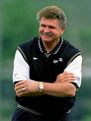Trainer Mike Ditka (New Orleans Saints) -  (NOP97040402) American Football Herren NFL, 1997 1998, Einzelbild American Football Herren NFL, 1997 1998, Einzelbild