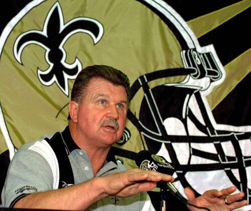 Trainer Mike Ditka (New Orleans Saints) -  (NOP97041901) American Football Herren NFL, 1997 1998, Einzelbild American Football Herren NFL, 1997 1998, Einzelbild