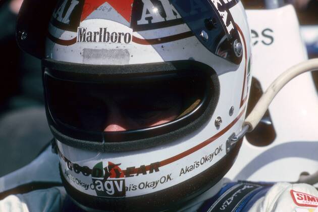 Alan Jones (Australien Williams Ford) im Cockpit  o0 Belgien Zolder Porträt